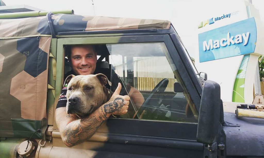 Trigger and Royce arrived in Mackay earlier in the week. Trigger and Royce arrived in Mackay earlier in the week.